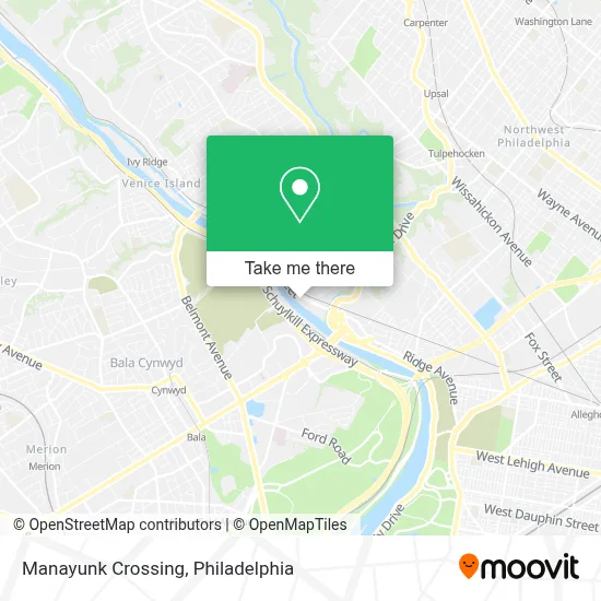 Manayunk Crossing map