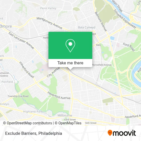 Exclude Barriers map