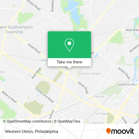 Western Union map