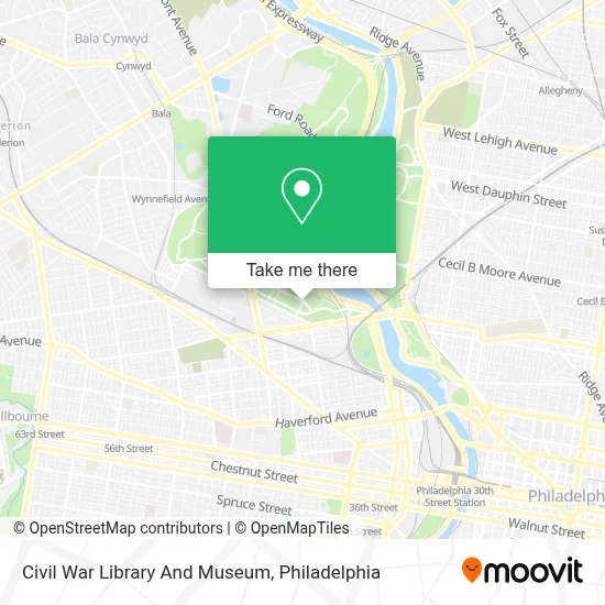 Civil War Library And Museum map