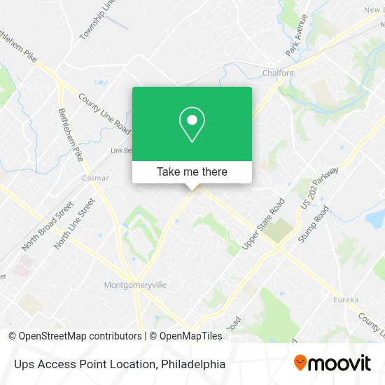 Ups Access Point Location map