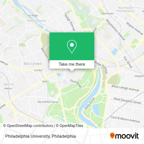 Philadelphia University map