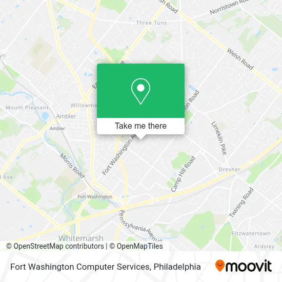 Fort Washington Computer Services map