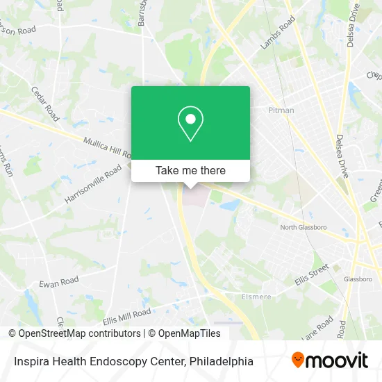 Inspira Health Endoscopy Center map