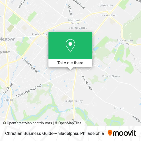 Christian Business Guide-Philadelphia map
