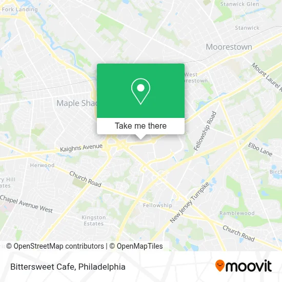 Bittersweet Cafe map