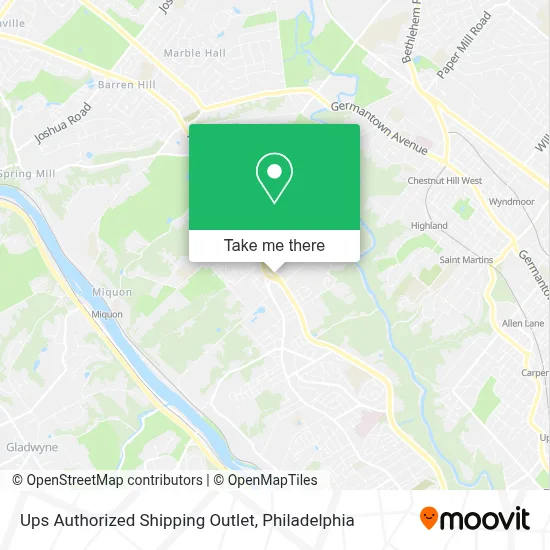 Ups Authorized Shipping Outlet map