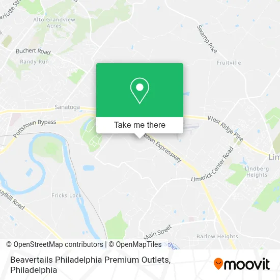 Beavertails Philadelphia Premium Outlets map