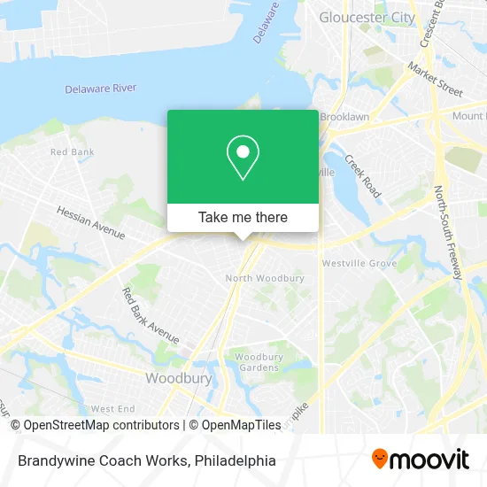 Brandywine Coach Works map
