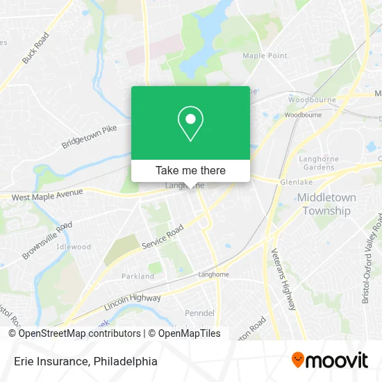Erie Insurance map