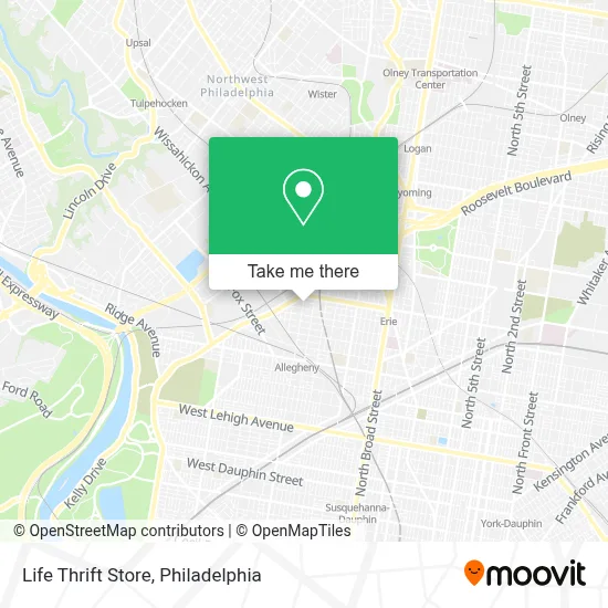 Life Thrift Store map