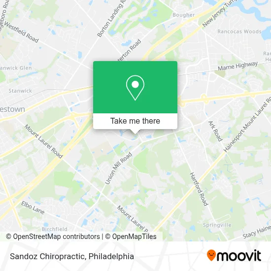 Sandoz Chiropractic map