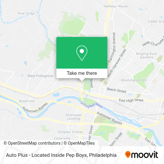 Auto Plus - Located Inside Pep Boys map