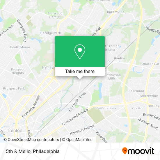 5th & Mello map