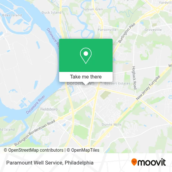 Paramount Well Service map