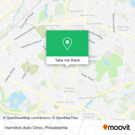 Hamilton Auto Clinic map