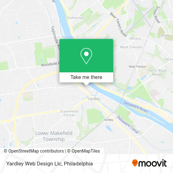Yardley Web Design Llc map