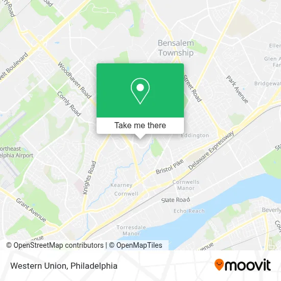 Western Union map