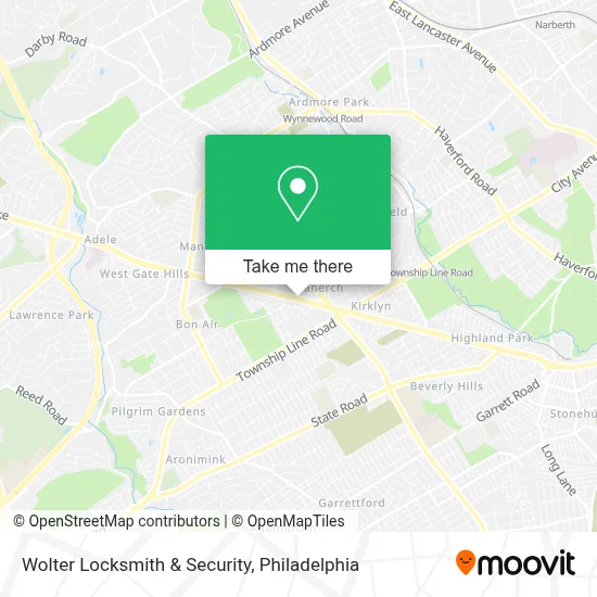 Wolter Locksmith & Security map