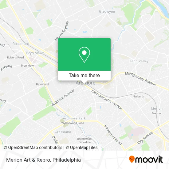 Merion Art & Repro map