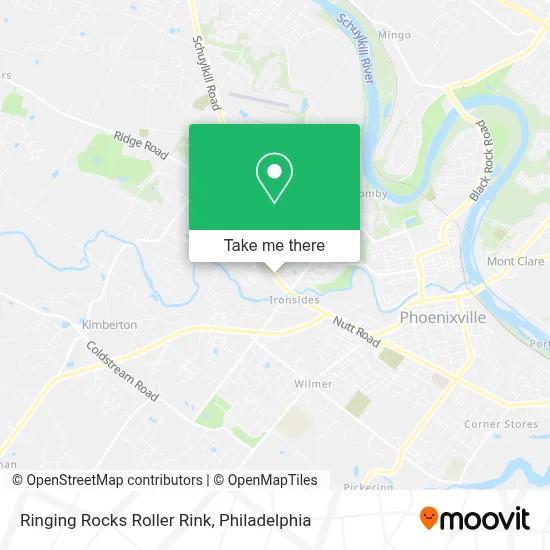 Ringing Rocks Roller Rink map
