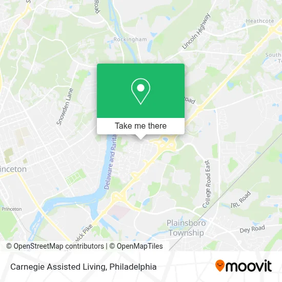 Carnegie Assisted Living map