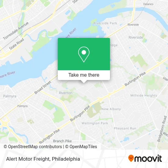 Alert Motor Freight map