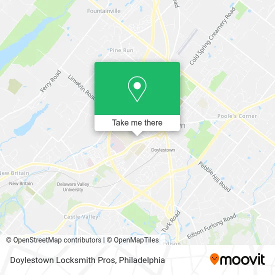 Doylestown Locksmith Pros map