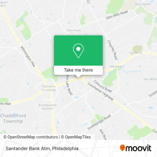 Santander Bank Atm map