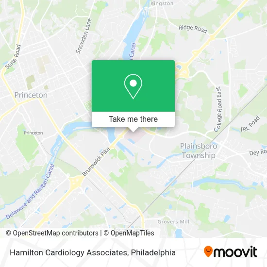 Hamilton Cardiology Associates map