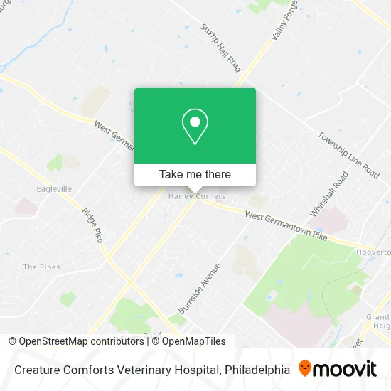 Creature Comforts Veterinary Hospital map