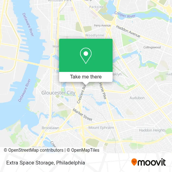 Extra Space Storage map