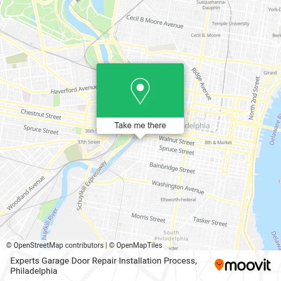 Experts Garage Door Repair Installation Process map