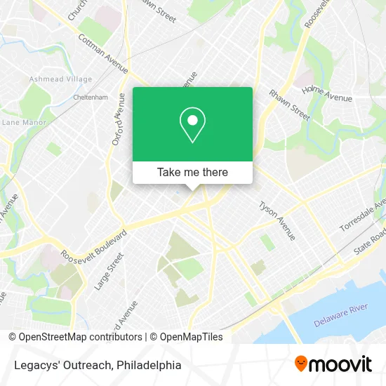 Legacys' Outreach map