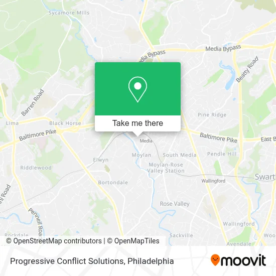 Progressive Conflict Solutions map