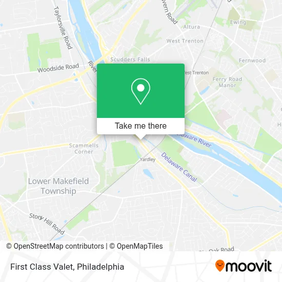 First Class Valet map