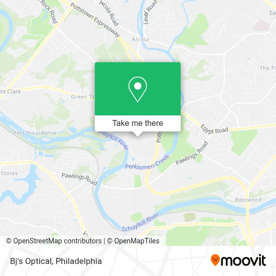 Bj's Optical map