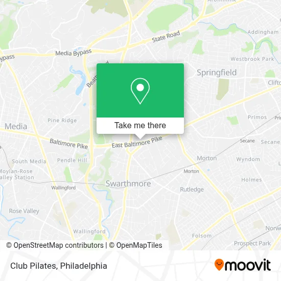 Club Pilates map