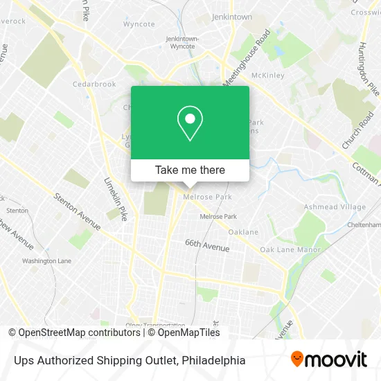 Ups Authorized Shipping Outlet map