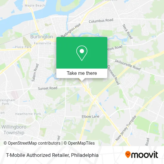 T-Mobile Authorized Retailer map