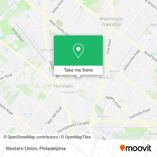 Western Union map