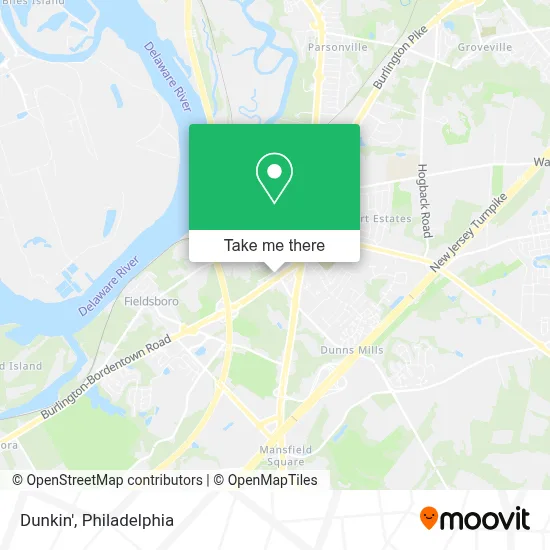 Dunkin' map
