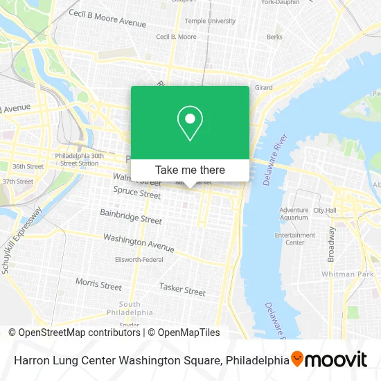 Harron Lung Center Washington Square map