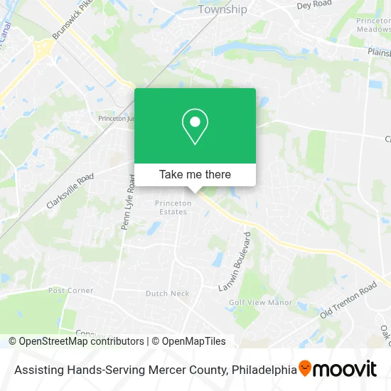 Assisting Hands-Serving Mercer County map