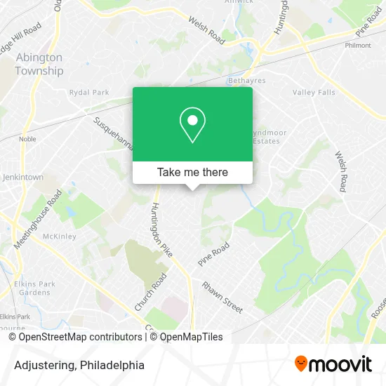 Adjustering map