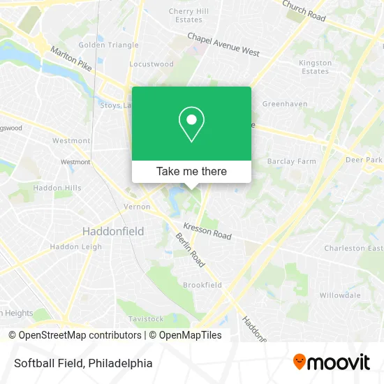 Softball Field map
