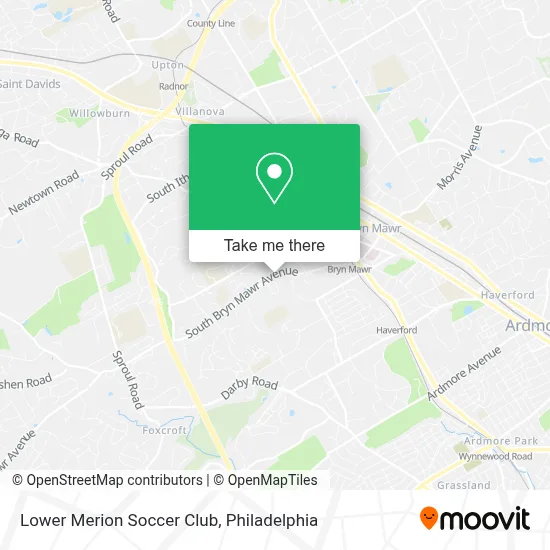 Lower Merion Soccer Club map