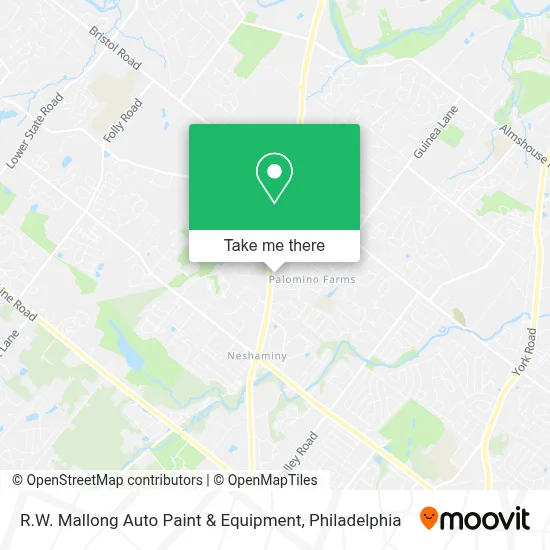 R.W. Mallong Auto Paint & Equipment map