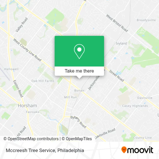 Mccreesh Tree Service map
