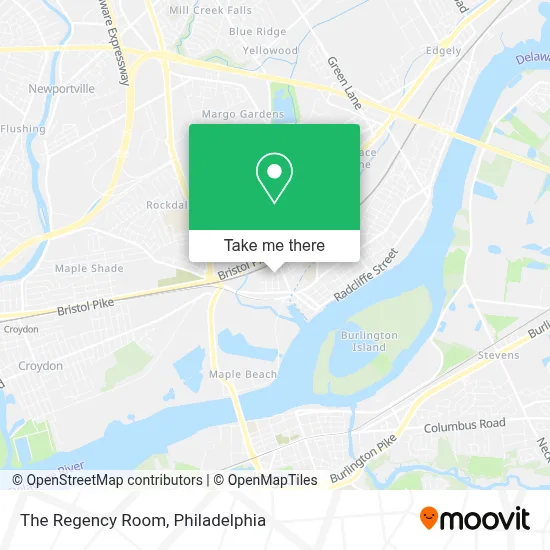 The Regency Room map